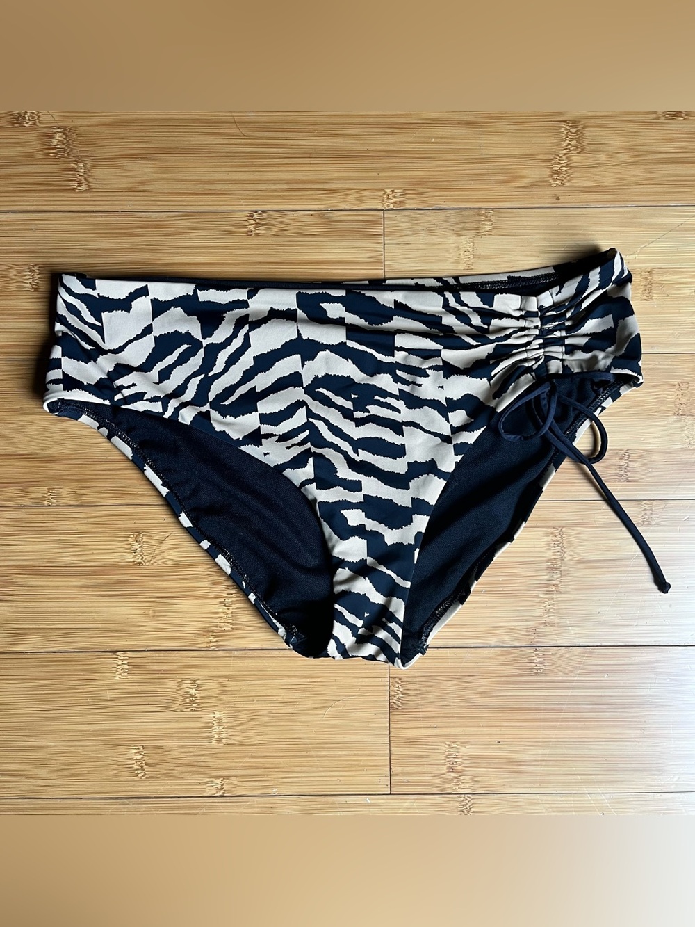 Skye Swimwear Alessia Cinch High-Rise Full Coverage Bikini | Tiger Stripe - Med